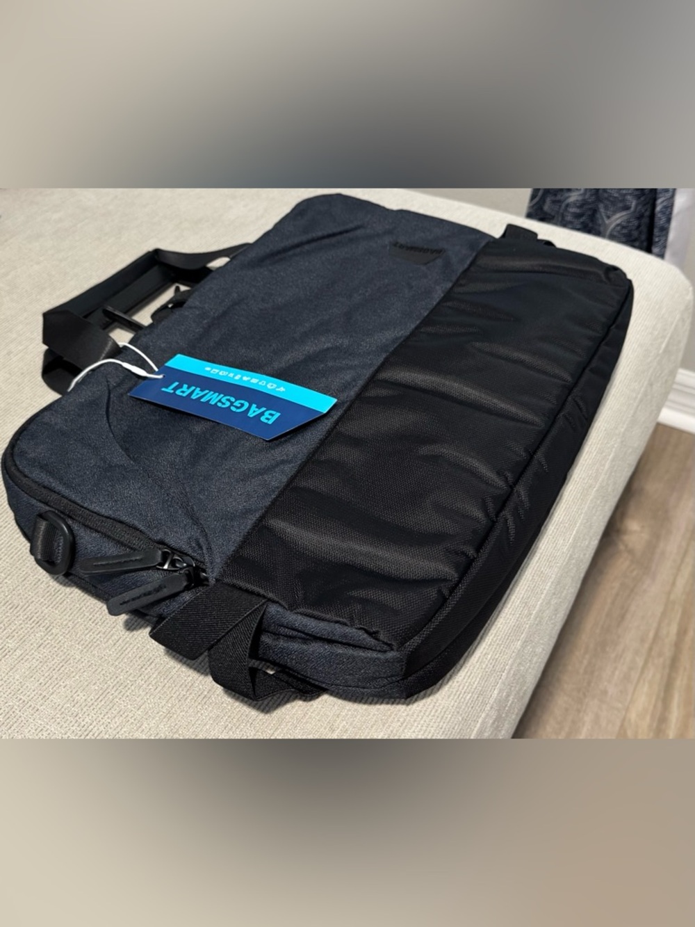 BAGSMART Slim Laptop Briefcase — Grey/Black — New with Tags — Fits up to 15.6"